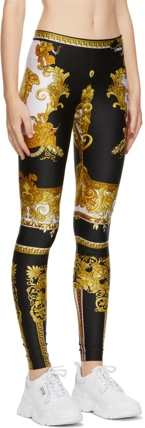 versace medusa renaissance print leggings|Versace Medusa Renaissance Print Leggings .